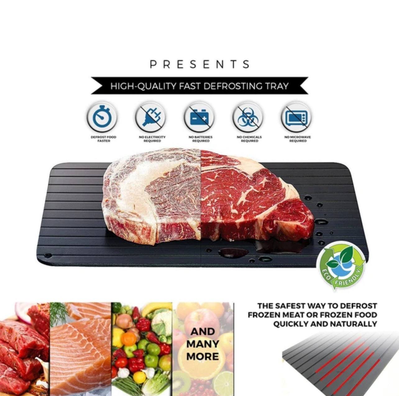 Meat defrosting mat