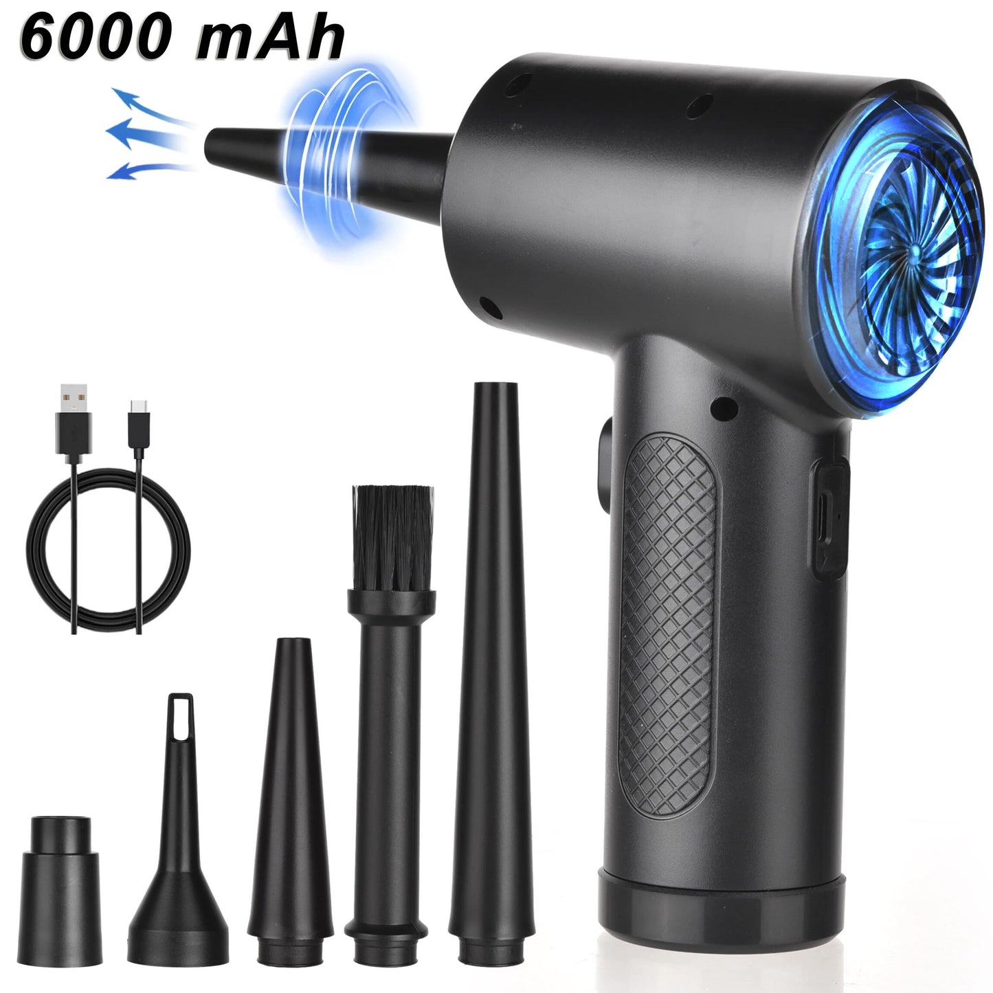 Portable Cordless Air Duster with LED Light