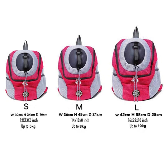 Dog Double Shoulder Portable Travel Backpack