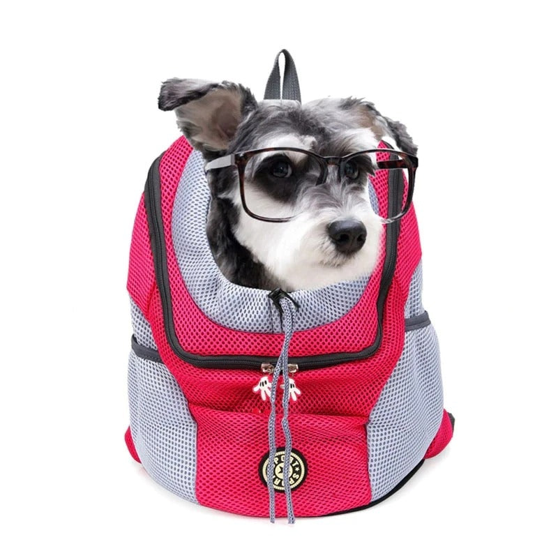 Dog Double Shoulder Portable Travel Backpack