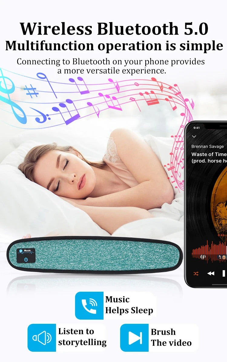 Bluetooth Speaker Wireless Stereo Soundbar Portable Under Pillow