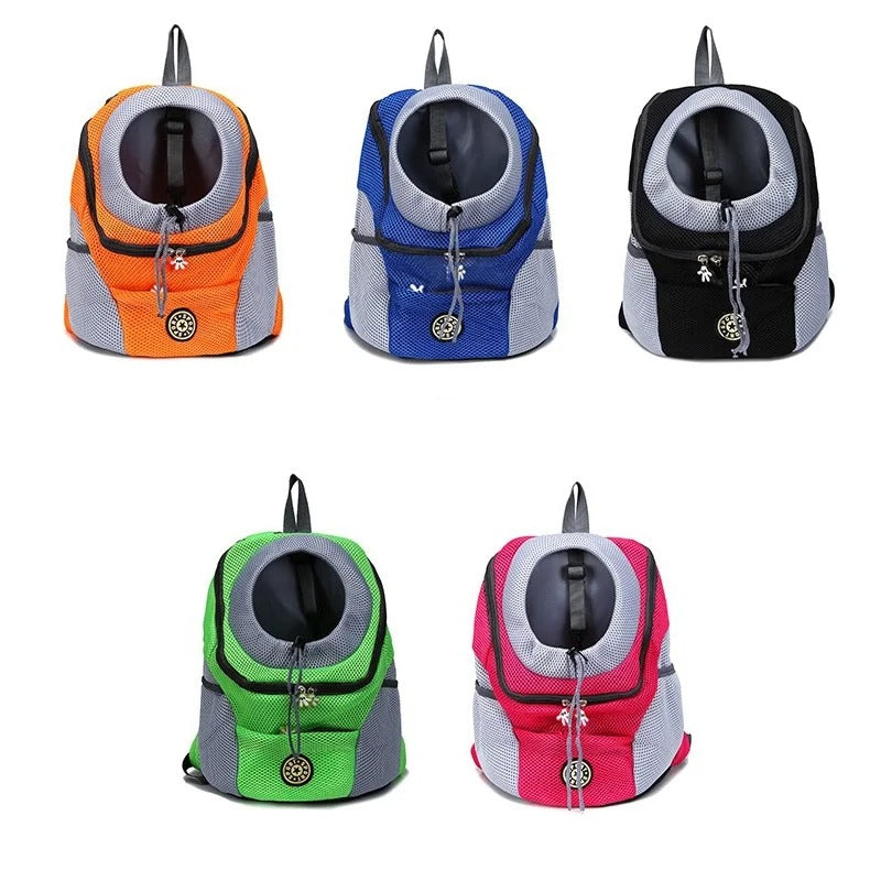 Dog Double Shoulder Portable Travel Backpack