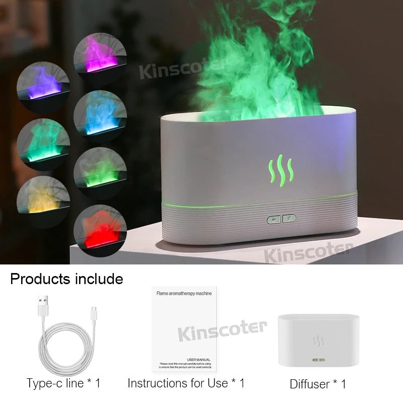 Kinscoter’s Aromatic Mist Diffuser with LED Flame