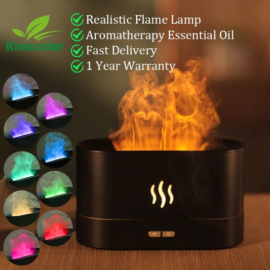 Kinscoter’s Aromatic Mist Diffuser with LED Flame