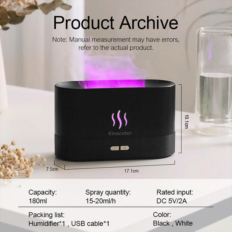 Kinscoter’s Aromatic Mist Diffuser with LED Flame