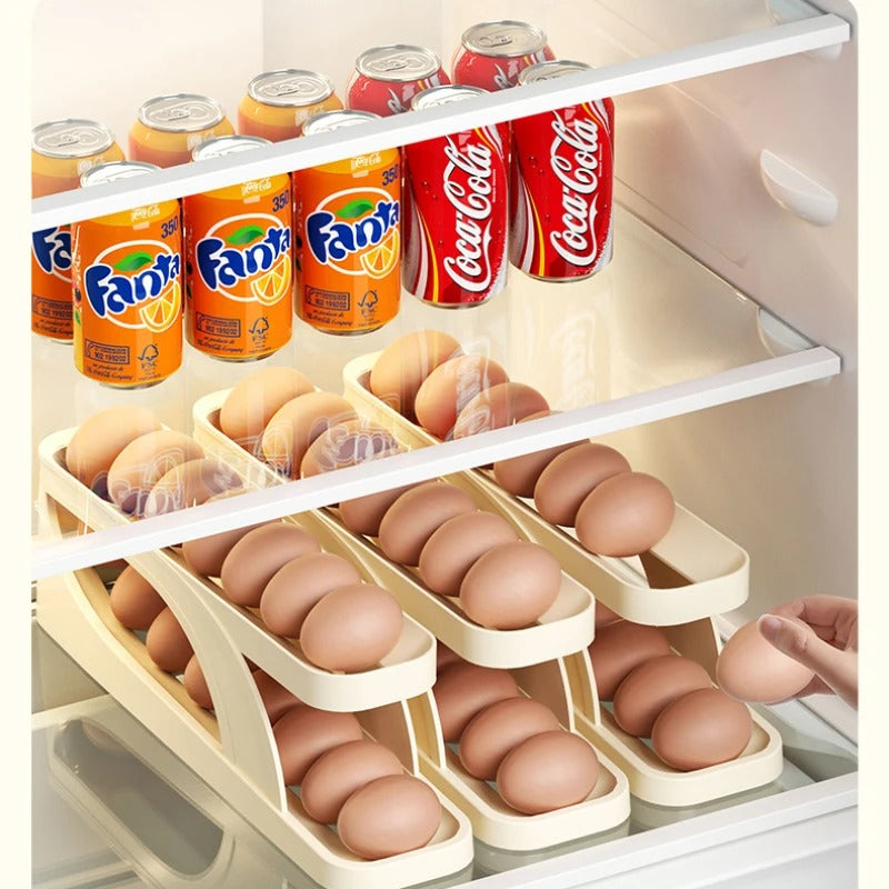 Automatic egg Scrolling rack dispenser