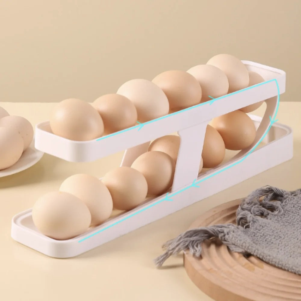 Automatic egg Scrolling rack dispenser