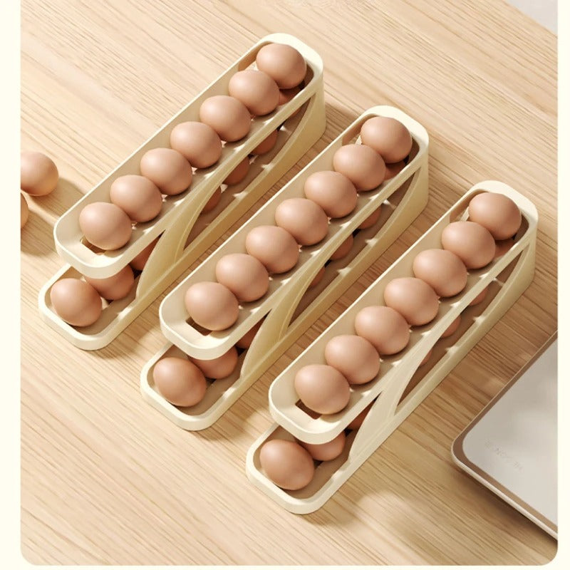 Automatic egg Scrolling rack dispenser