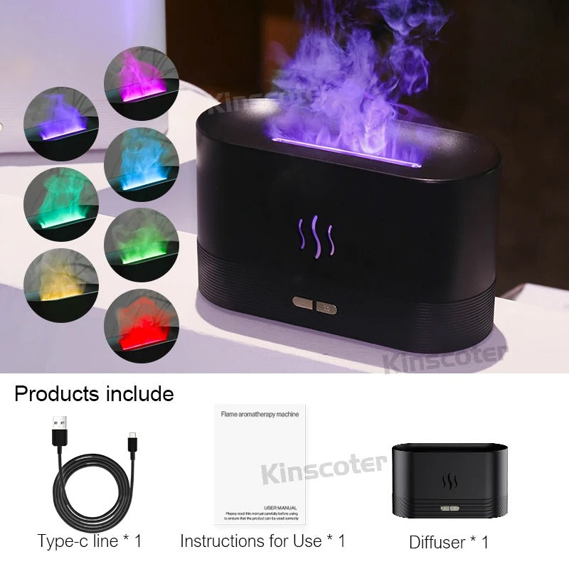 Kinscoter’s Aromatic Mist Diffuser with LED Flame