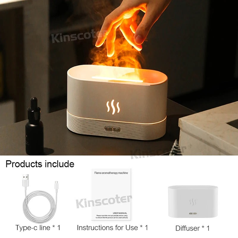 Kinscoter’s Aromatic Mist Diffuser with LED Flame