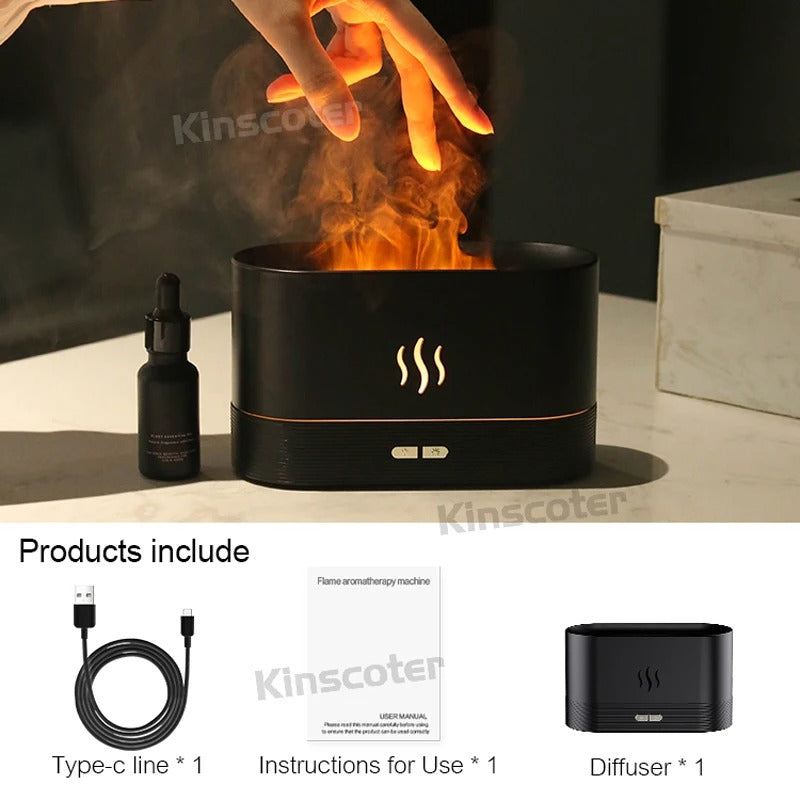 Kinscoter’s Aromatic Mist Diffuser with LED Flame